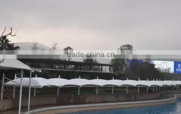 PVDF Tensile Fabric Architecture Membrane Structure for Walkway Cover photo-3