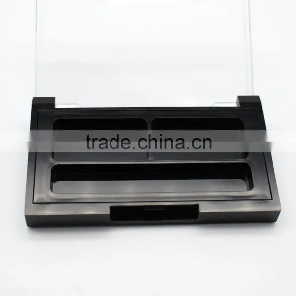 Simple Transparent Rectangular 2 Colors Professional Eyeshadow Palette Packaging photo-3