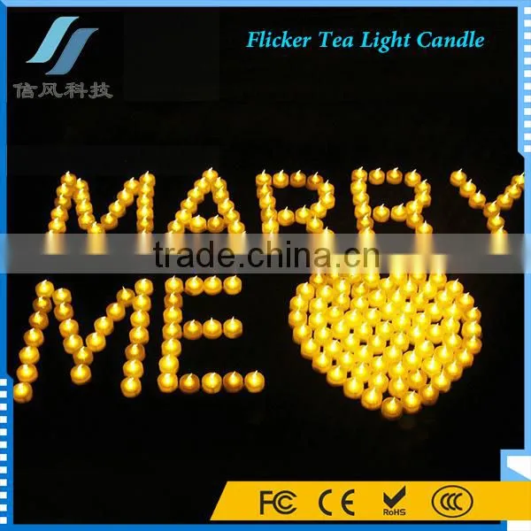 12Pcs Yellow Flameless LED Tealight Candle Flicker for Wedding Birthday Party Christmas Home Decoration photo-6