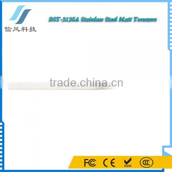 BST-212SA Highly Precise Professional Stainless Steel Tweezers for Repairing Matt Tweezers photo-3