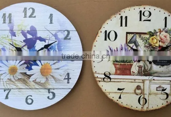 12 Inch European Style MDF Wall Clock photo-5