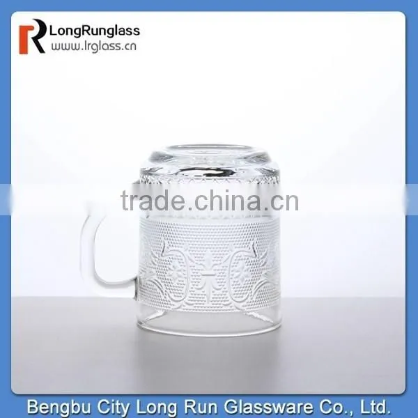LongRun 310ml Carved Frosted Water Juice Drinking Glass Mug Wholesales photo-6