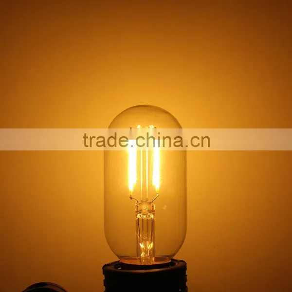 2W 4W Industrial Vintage Tubular T45 Edison LED Filament Bulb E27 220V Warm White photo-2
