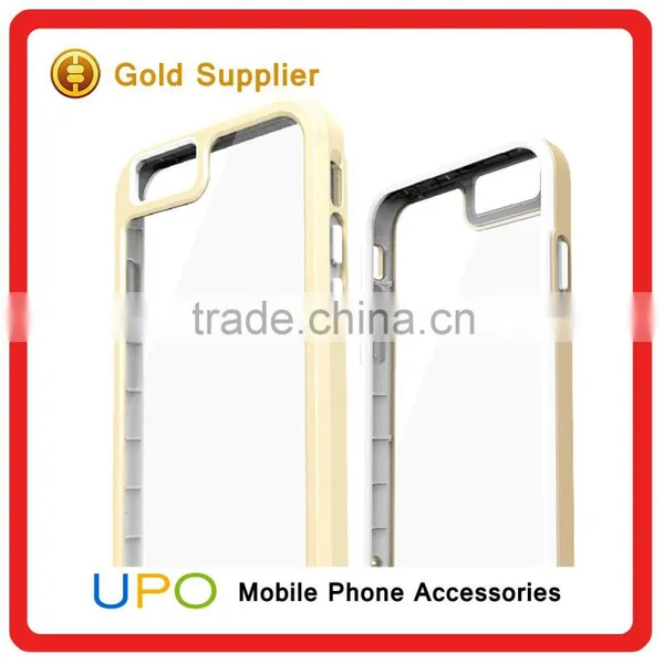 [UPO] New Arrival 2 in 1 Back Scratch-proof Plastic Mobile Phone Clear Case for IPhone 6 6plus photo-5