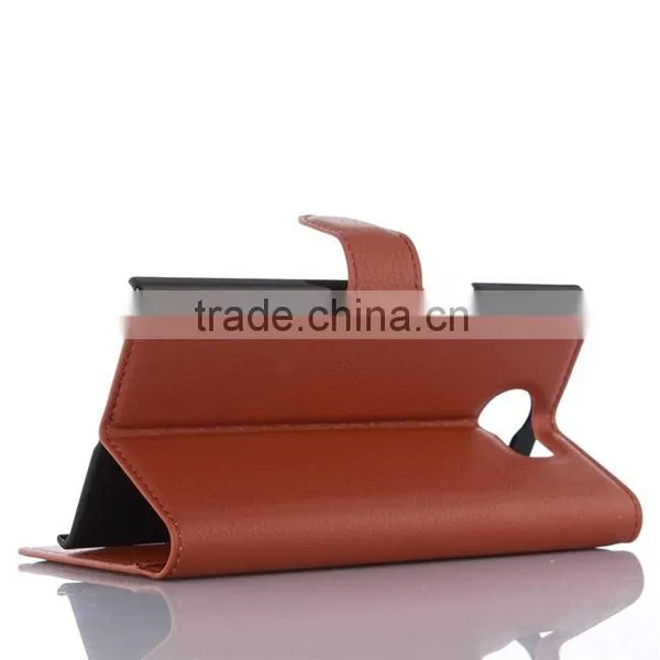 New Coming PU Leather Smart Phone Wallet Case for Blackberry Priv Credit Card Case With Stand photo-4