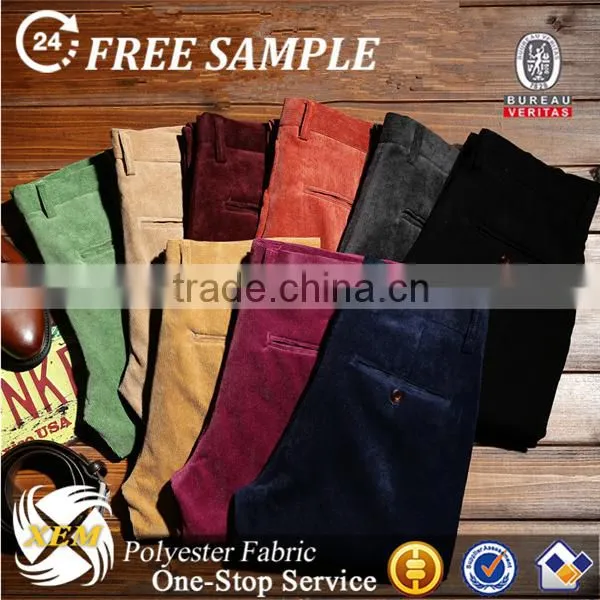 11w Solid Dyed Corduroy Fabric for Pants , Garment Use photo-3