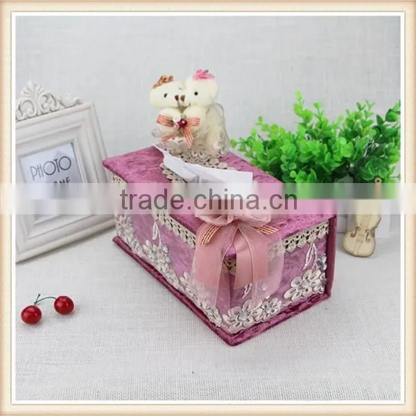 Cute Bear Velvet Tissue Box photo-2
