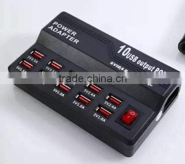 Smart Power Bank USB Adapter Hubs , 12 Ports Power Charger for Mobile Phone