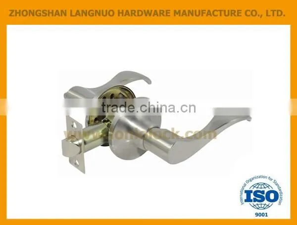 ANSI Standard Zinc Alloy Brass Cylinder Keyed Satin Nickel Door Lock photo-3