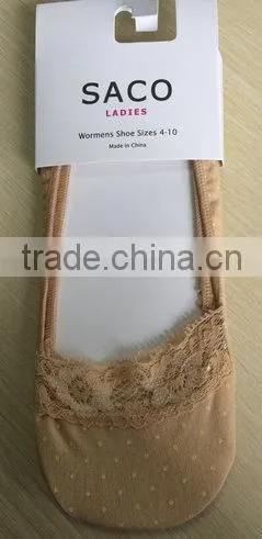 Wholesale Women Summer Lace Cotton Invisible Socks,ladies Footies photo-2