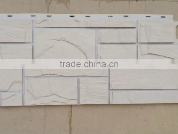 Random Rock Siding Brick Wall Panel Plastic Wall Panel photo-3