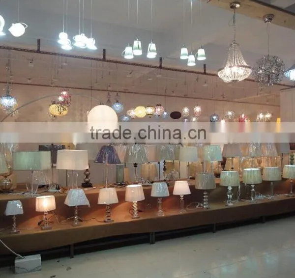Chrome Metal Chandelier Frames Clear Crystal Beads Modern Pendant Lamp / Light photo-3