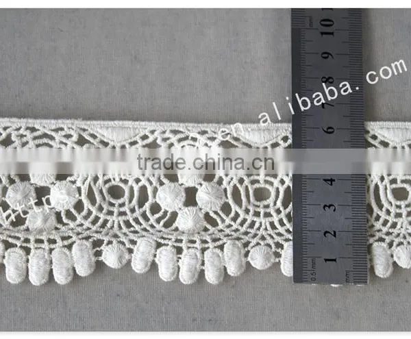 Newest Design 6.5cm Width Cotton Indian Saree Border Lace Trim Wholesale photo-6