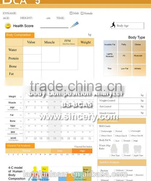 Mutil-functions and Mutil-languages Body Fat Analyzer Machine photo-2