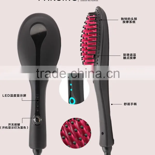 New Hot Electric Straightening Hair Brush Coloring Brush Comb AU EU UK USA PLUG photo-3