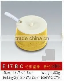 Yellow Plastic Bamboo Toothpick Jar for Hotel photo-5
