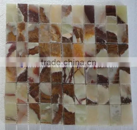NEW COMMING 2017 NEW PRICE LIGHT GREEN ONYX MOSAIC TILES COLLECTIONS photo-5