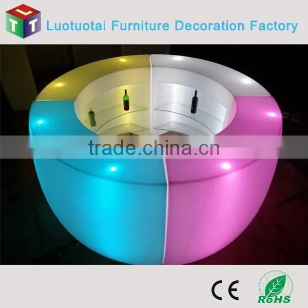 Led Bar Furniture Table Remote Control Round Bar Counters photo-3