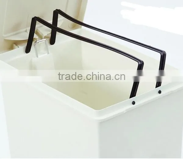 Wholesale Stock Small Order Rectangle Coverd Garbage Can photo-3