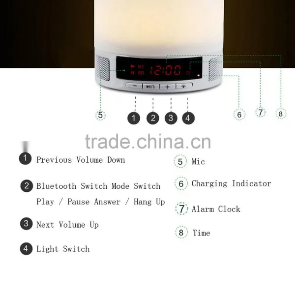 Low Price Wholesale Led Night Light Kids Touch Sensor Led Table Lamp With Mini Speaker photo-3