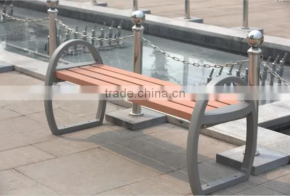 Cast Aluminum Legs Wooden Park Benches photo-5