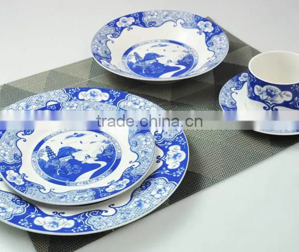 Promotional 20pcs Porcelain Cheap Dinnerware Set With Chinese Style Decal photo-6