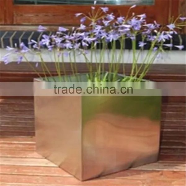 SJ20171009 2017 Hot Sale Bright Color Fiberglass Flower Pot photo-2