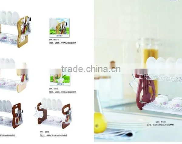 3 Layer Dish Organizer/ Plastic Dish Drainer With Plastic Handle photo-6