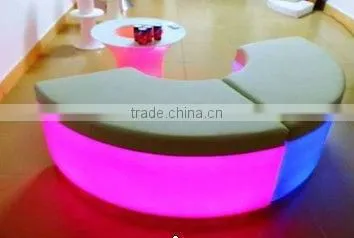 LED Colorful Decorative Bar, Garden Waterproof Weight Bench Illuminated Bench photo-2