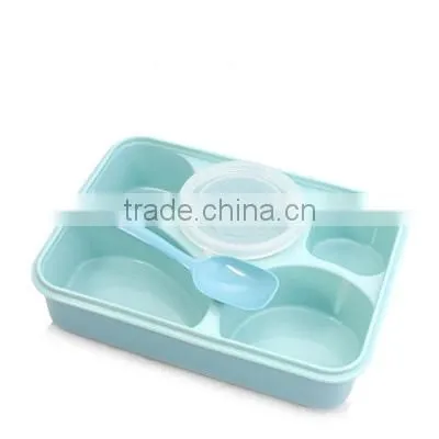 Best Selling High Quality Lovely Pupil Separated Plastic Microwave Oven Kids Lunch Box photo-5