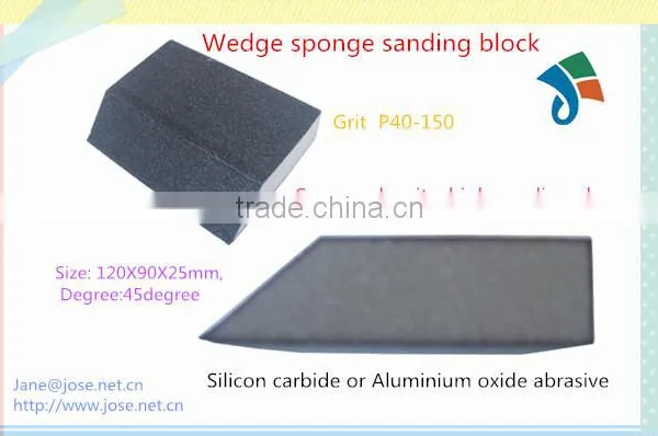 Wedge Silicon Carbide or Aluminium Oxide Abrasive Sponge Sanding Block photo-2