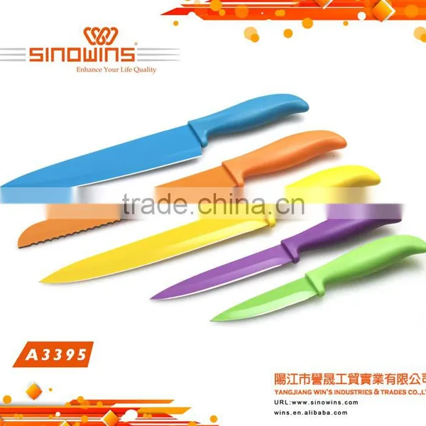 Royalty Line Colorful Style 5pcs Non-stick Coating Knife Set photo-2