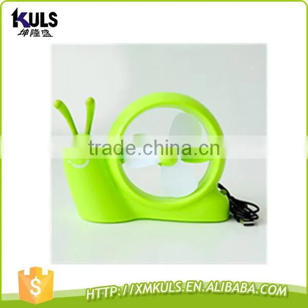 220v Usb Battery Snail Small Fan Lovely Mini Plastic Fan photo-5