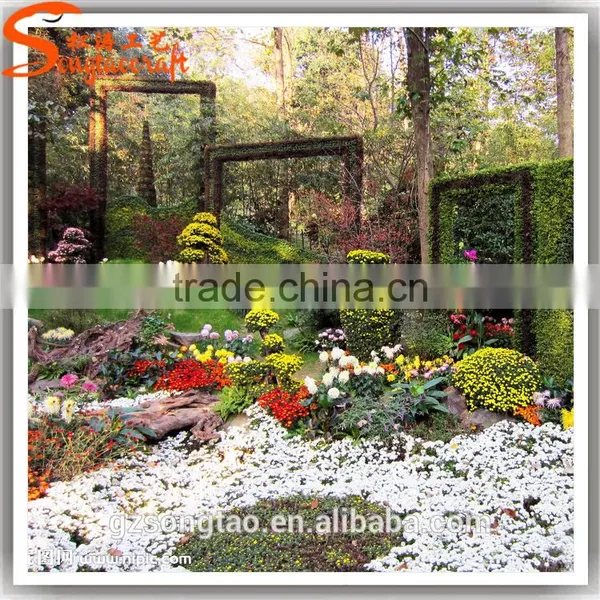 2016 Chinese Boxwood Hedge Artificial Landscape Topiary for Garden Decoration photo-4