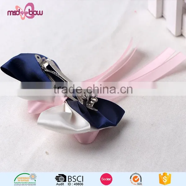 Fashion Design Ribbon Bow Alligator Korean Hair Clip for Girls photo-5