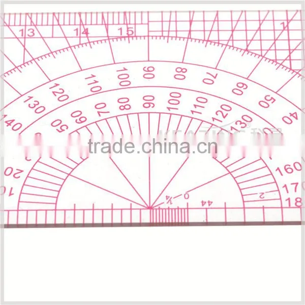 Kearing Chinese Manufacture Multi Use Pattern Grading Ruler Plastic Rulers With Protractor B75 photo-4