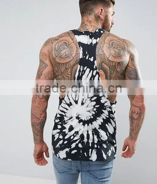 2017 High Quality New Design Summer Custom Black Gym Wear Comfortable 100% Polyester Fashion Men's Printing Sport Tank Tops photo-2