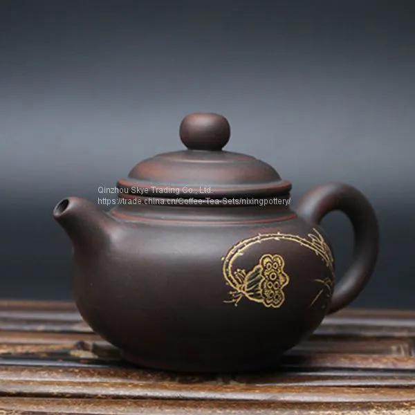 Small Teapot Antique Pot Nixing Pottery Pure Handmade 100ml Teapot Fang Gu Pot photo-2