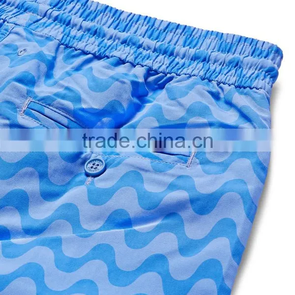 Custmize Your Own Design Drawstring Waistband Slim-fit Short-length Printed Men Swimming Short photo-2