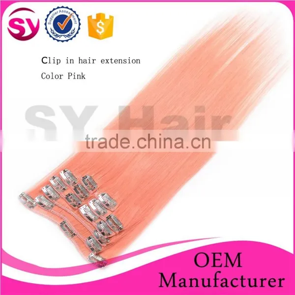 Factory Wholesale Price Unprocessed Virgin Remy 100 Human Hair, Top Quality Brazilian Hair, Clip In Hair Extension photo-6