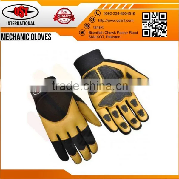 WINTER Mechanics Lined Pigskin Gloves Leather Work Riding photo-3