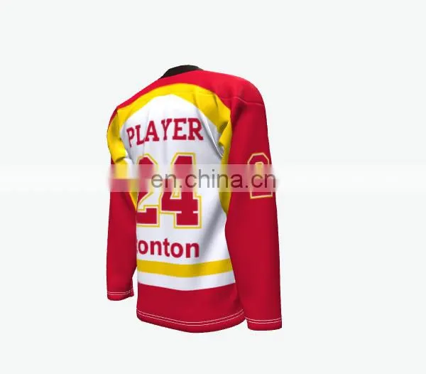 100% Polyester Reversible Custom Ice Hockey Uniform photo-4