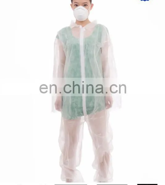 Safety pp Nonwoven Disposable Coverall Without Hood photo-3