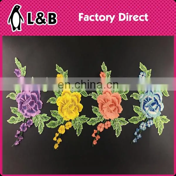 Wholesale Collars in Stock Embroidery Designs Flower Neck Lace Polyester Neck Design in Pair Collar Lace photo-2