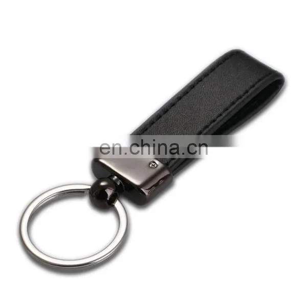 Belt Loops Black Leather Keychain photo-3