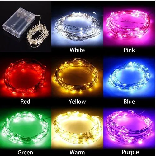 3M 5M LED String Copper Wire Battery Operated LED String Fairy Lights Party Wedding Christmas Decoration photo-5