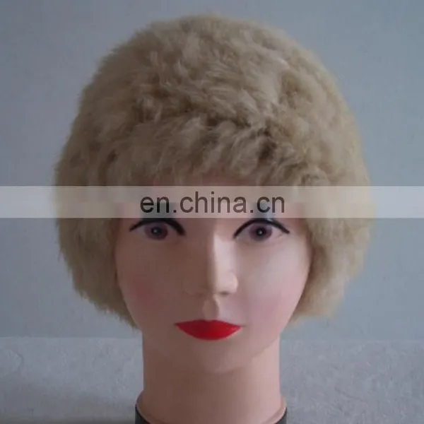 Winter Warm Real Fur Knitting Hats for Girls photo-2