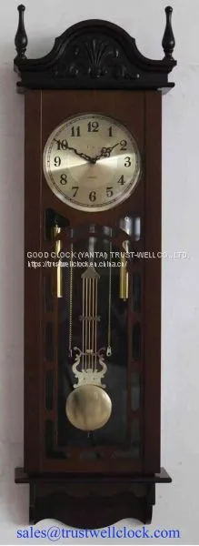 Large Size Wooden Pendulum Wall Clocks photo-4