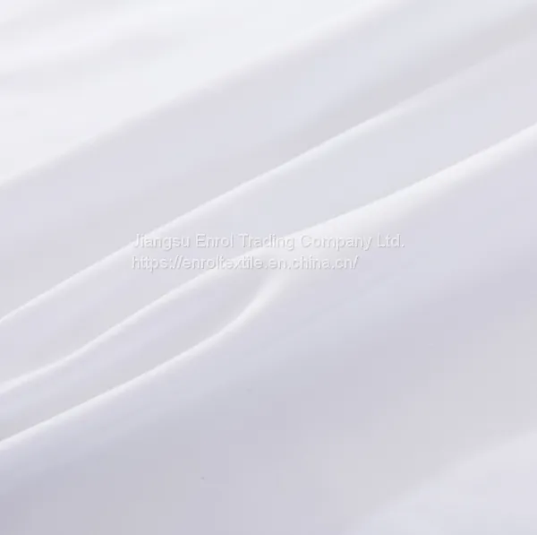 100% Polyester White Bed Sheet for Hotel and Dormitory photo-3