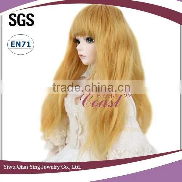 Best Wholesale Beautiful Blond Mohair Bjd Doll Wigs photo-2